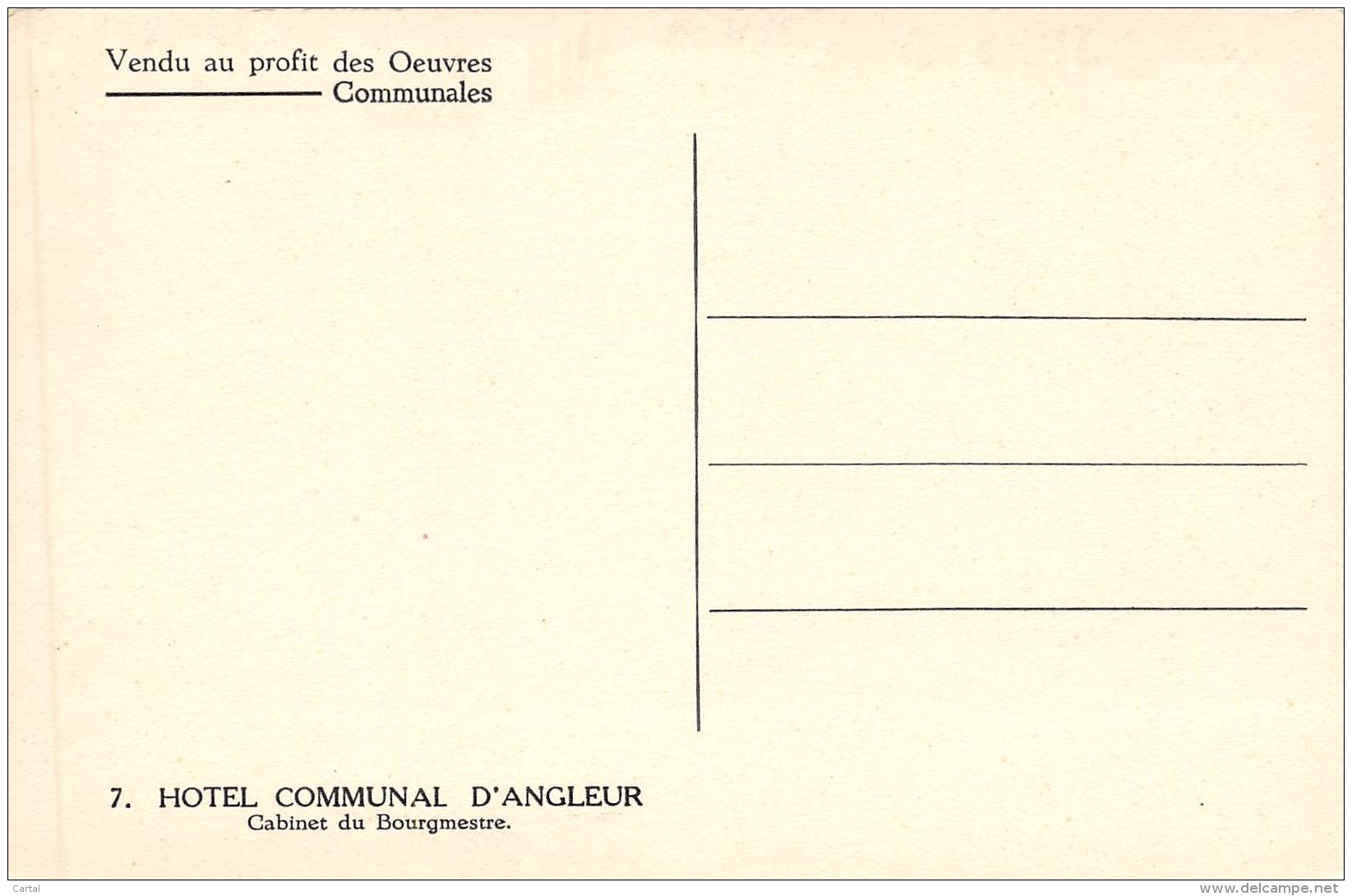 ANGLEUR - Hôtel Communal - Cabinet Du Bourgmestre - Andere & Zonder Classificatie