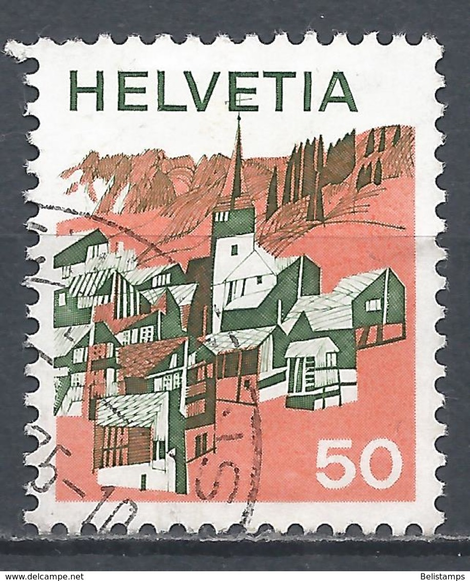 Switzerland 1973. Scott #565 (U) Village Of Valais * - Used Stamps