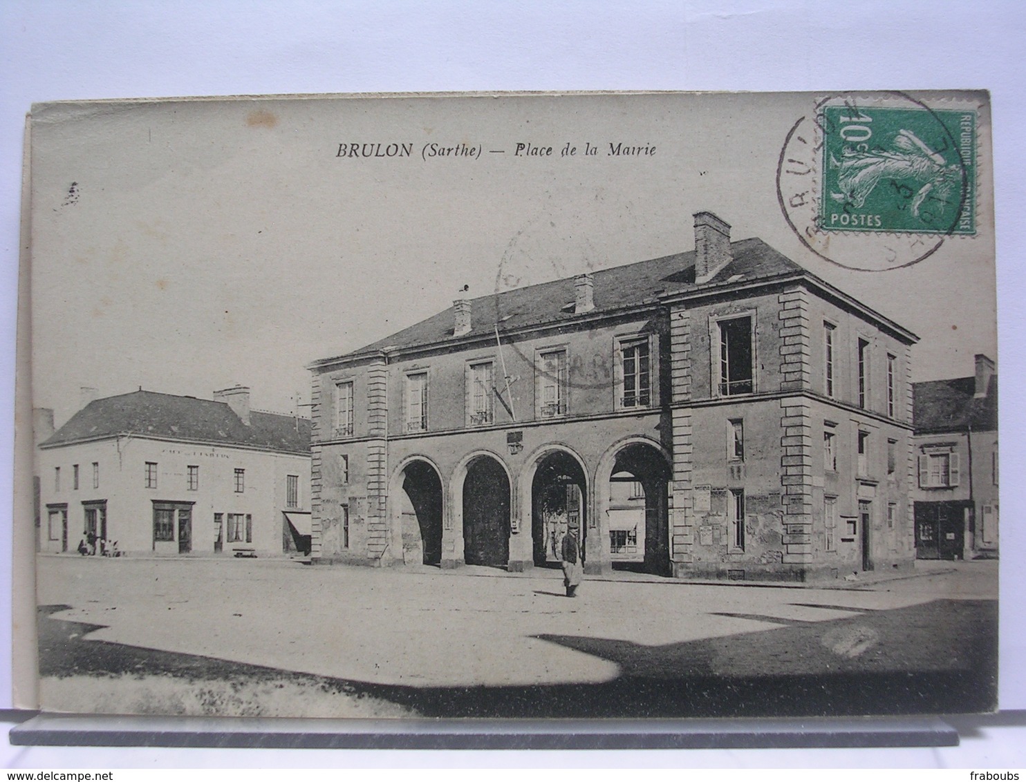 72 - BRULON - PLACE DE LA MAIRIE - ANIMEE - 1923 - Brulon
