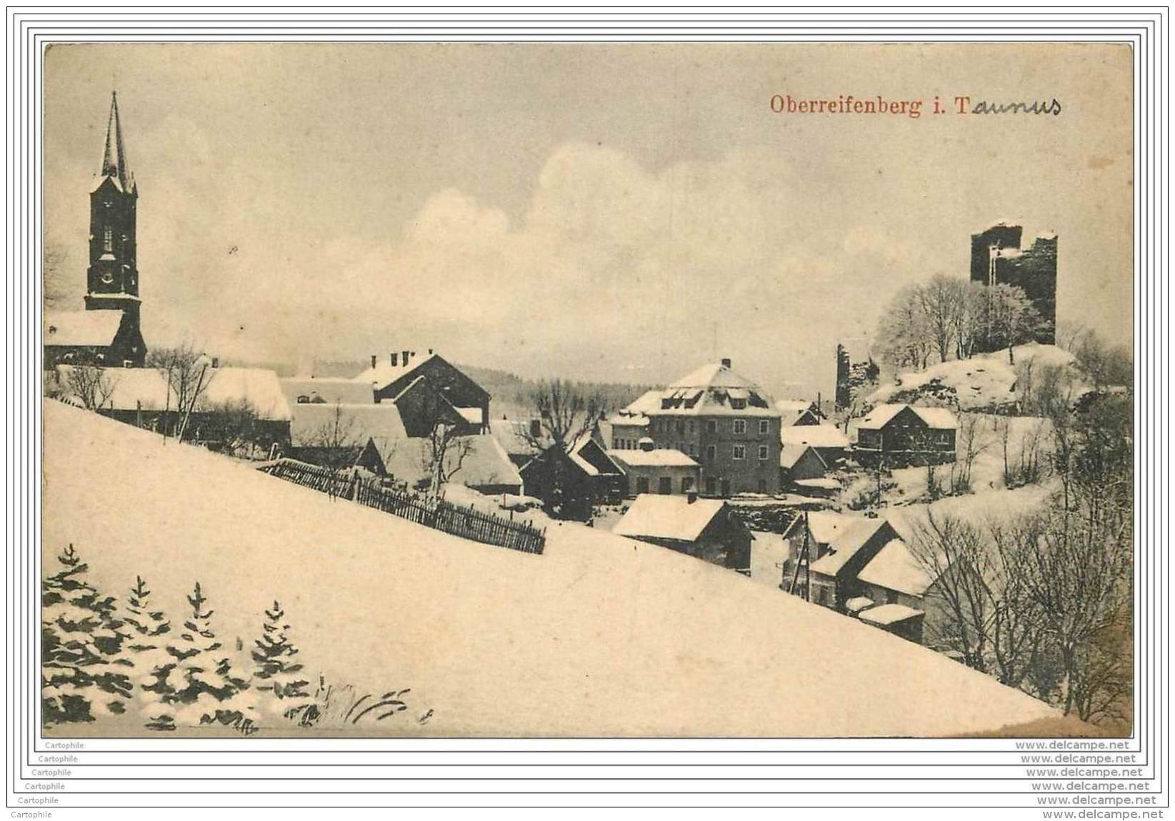 ALLEMAGNE - Oberreifenberg I. Taunus - Hotel Restaurant Ungeheuer - Pension - Post WW1 FM 1922 - Taunus