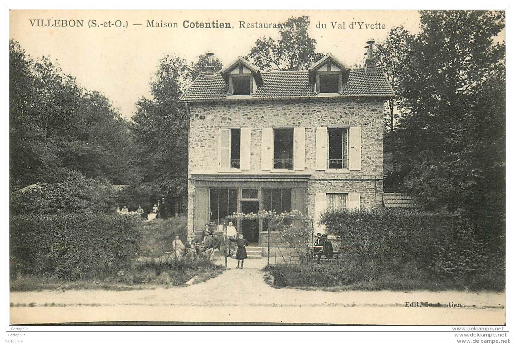 91 - VILLEBON SUR YVETTE - Maison Cotentien - Restaurant Du Val D'Yvette - Autres & Non Classés