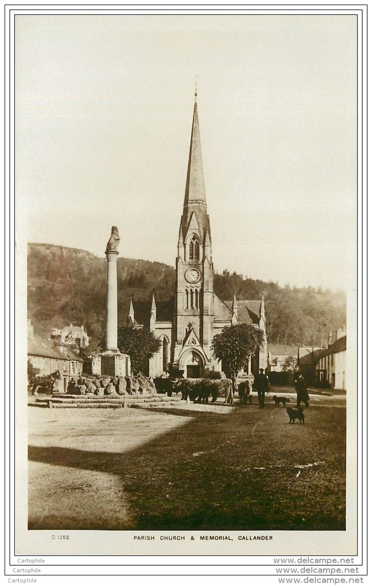 Scotland - Parish Church And Memorial - Callander - Stirlingshire