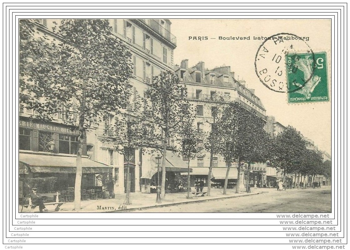 75007 - PARIS - Boulevard Latour Maubourg - Commerces - Arrondissement: 07