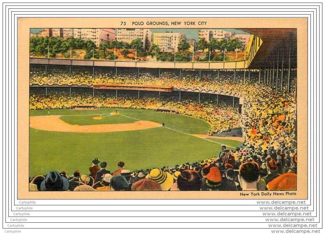 US - Lot Of 2 Postcards Of Base Ball Stadium - Yankee Stadium And Polo Grounds - Stades & Structures Sportives