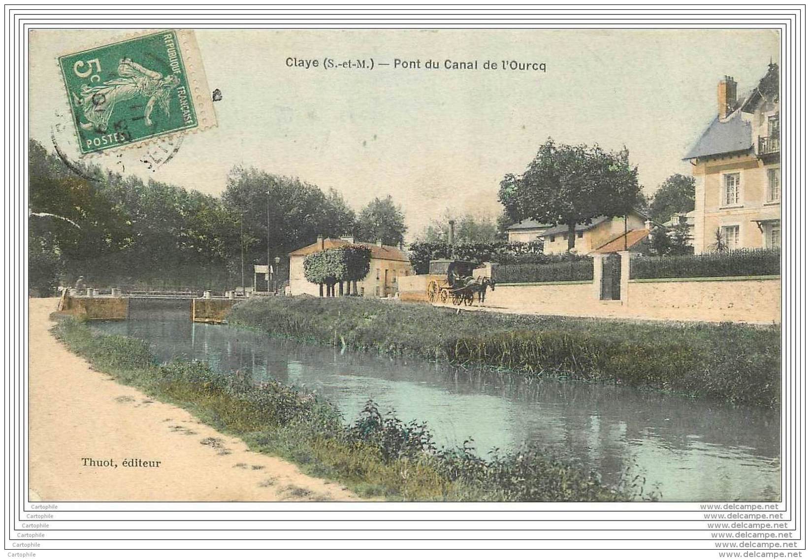 77 - CLAYE SOUILLY - Pont Du Canal De L'Ourcq (couleur) - Claye Souilly