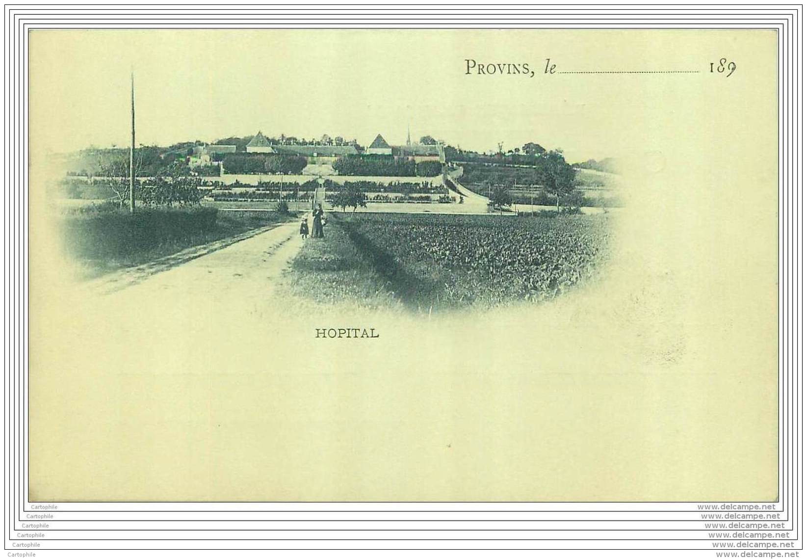 77 - PROVINS - Carte Precurseur Annees 1890 - HOPITAL - Provins