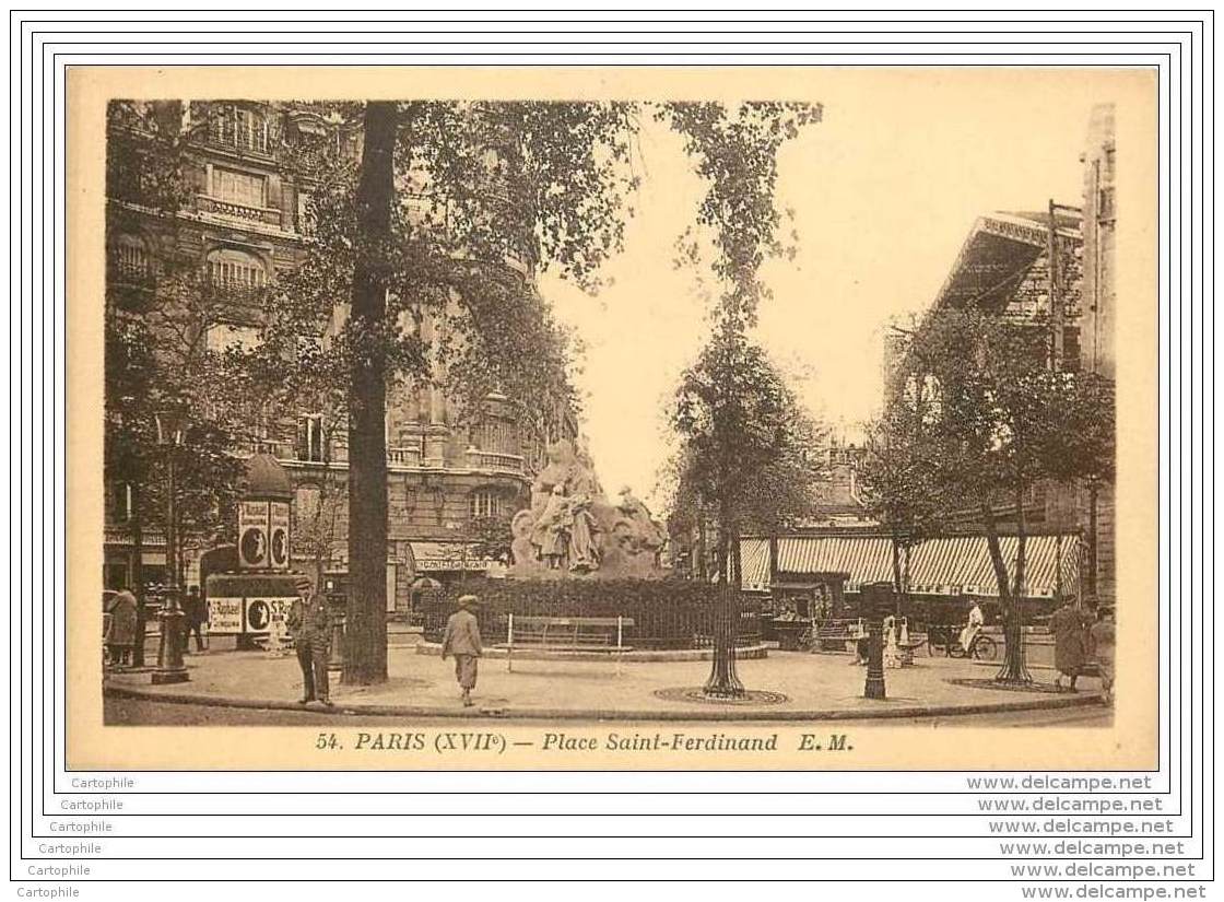 75017 - PARIS - Place Saint Ferdinand - Arrondissement: 17