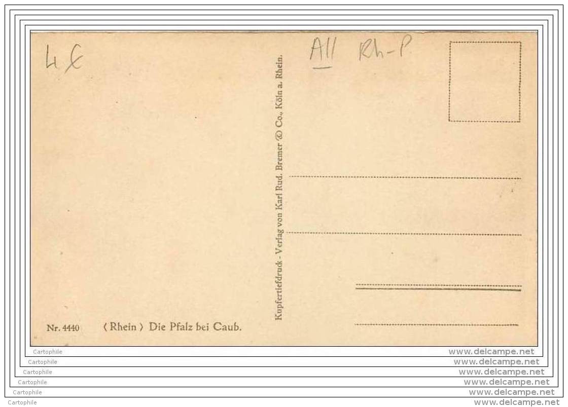 ALLEMAGNE - Die Pfalz Bei Caub - Carte Maximum - Kaub