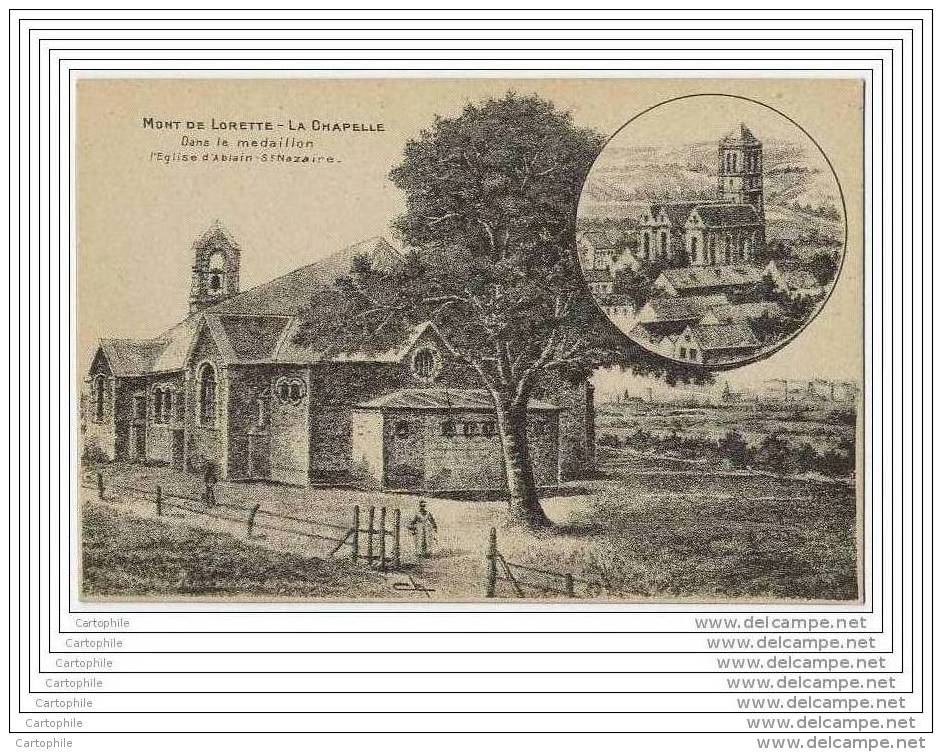 62 - MONT DE LORETTE - La Chapelle - Eglise D Ablain St Nazaire (dessin A La Plume) - Autres & Non Classés