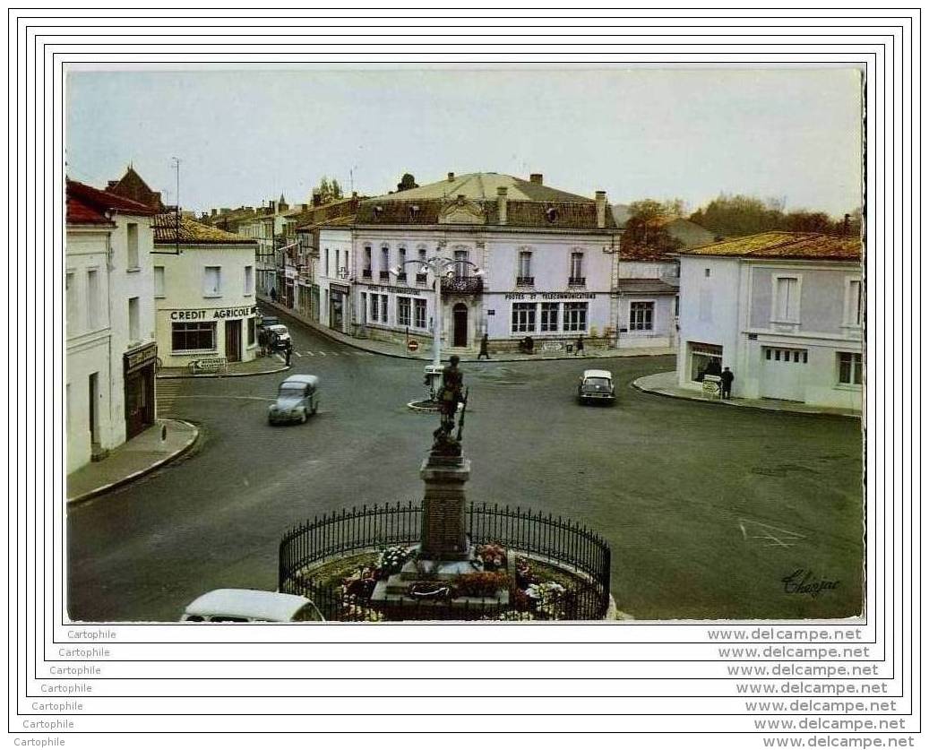 17 - SAUJON - Place Denfert Rochereau - CPSM 10x15 - Saujon