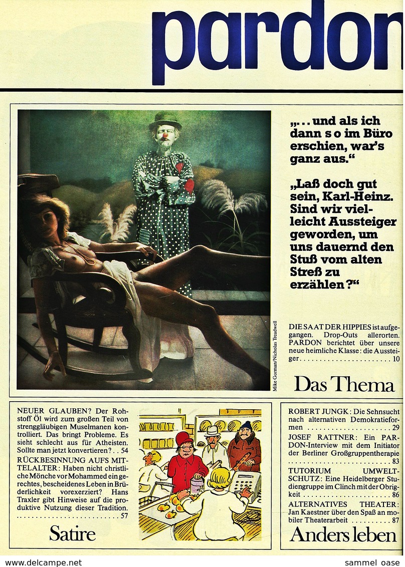 Pardon Zeitschrift - Das Satirische Magazin Nr. 4 Von 1979  -  Das Thema : Abhauen - Other & Unclassified