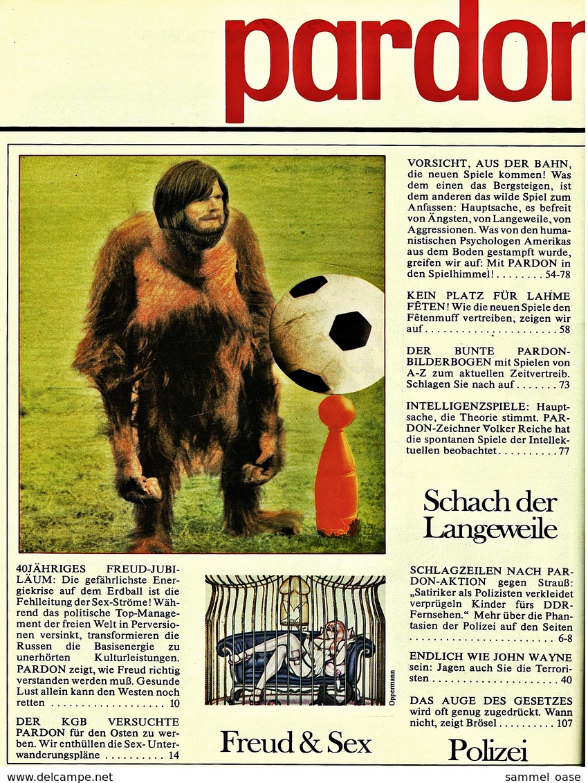 Pardon Zeitschrift - Das Satirische Magazin Nr. 9 Von 1979  -  Die Phantasie Der Polizei Arbeitet Für Strauß - Sonstige & Ohne Zuordnung