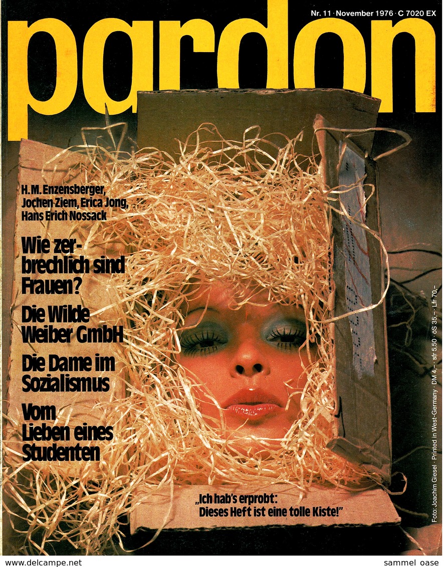 Pardon Zeitschrift - Das Satirische Magazin Nr. 11 Von 1976  -  Wie Zerbrechlich Sind Frauen? - Sonstige & Ohne Zuordnung
