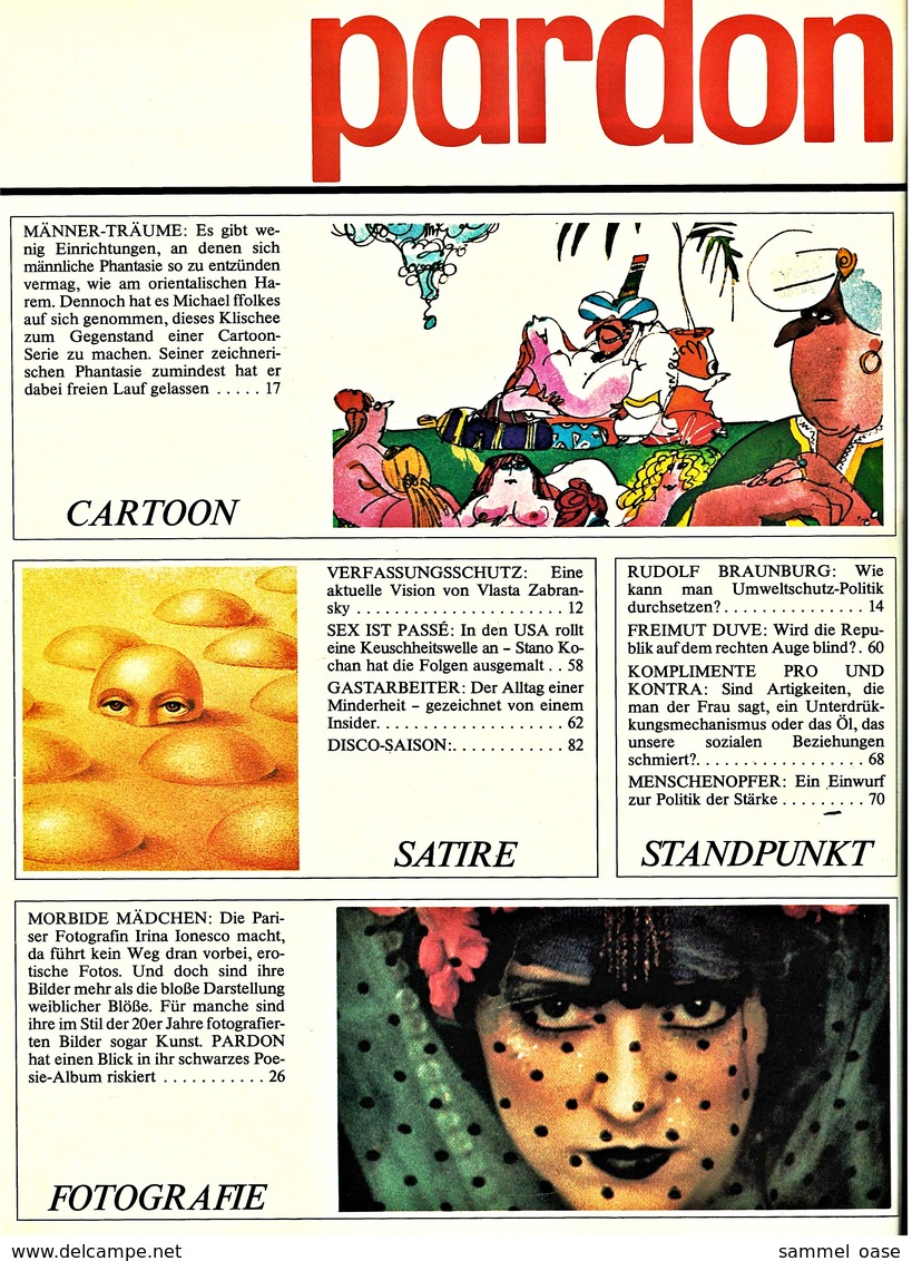 Pardon Zeitschrift - Das Satirische Magazin Nr. 7 Von 1978  -  Mein Meerschweinchen Liest Pardon - Sonstige & Ohne Zuordnung