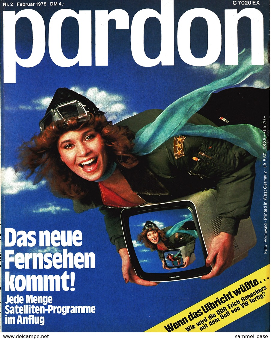 Pardon Zeitschrift - Das Satirische Magazin Nr. 2 Von 1978  -  Das Neue Fernsehen Kommt! - Sonstige & Ohne Zuordnung