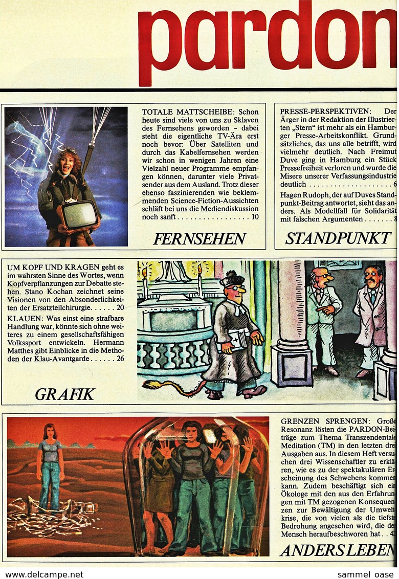 Pardon Zeitschrift - Das Satirische Magazin Nr. 2 Von 1978  -  Das Neue Fernsehen Kommt! - Sonstige & Ohne Zuordnung