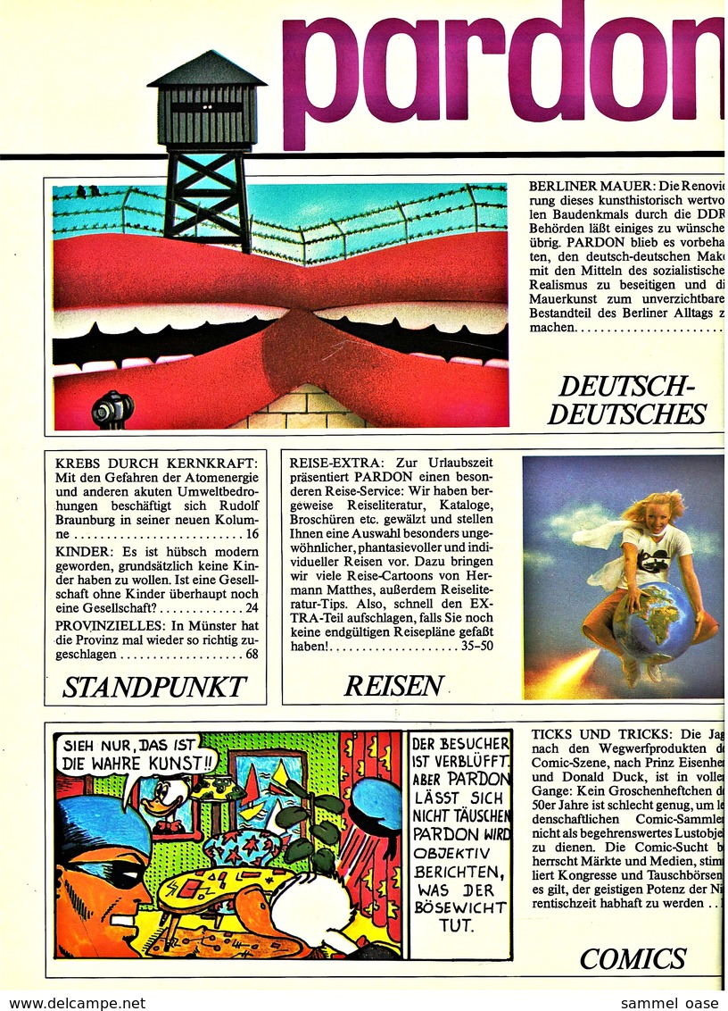 Pardon Zeitschrift - Das Satirische Magazin Nr. 5 Von 1978  -  Ab Ins Abenteuer!  -  Reich Wie Onkel Dagobert - Sonstige & Ohne Zuordnung