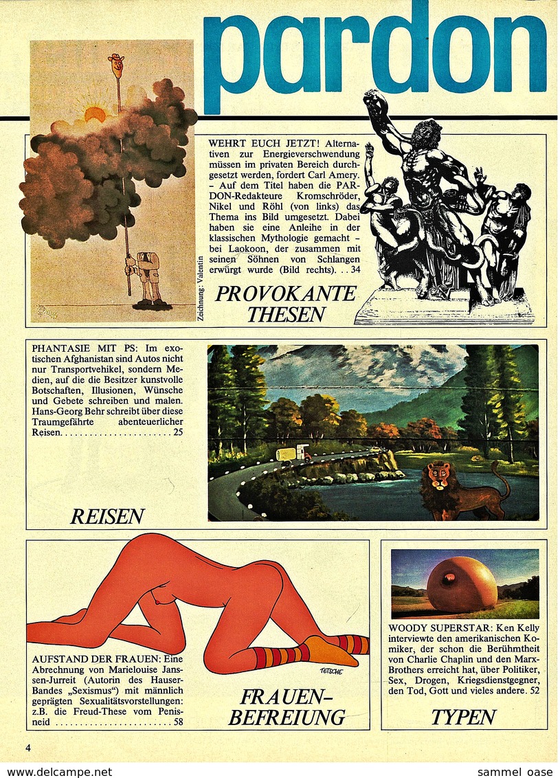 Pardon Zeitschrift - Das Satirische Magazin Nr. 1 Von 1977  -  Warum Wir Atomstrom Brauchen - Sonstige & Ohne Zuordnung