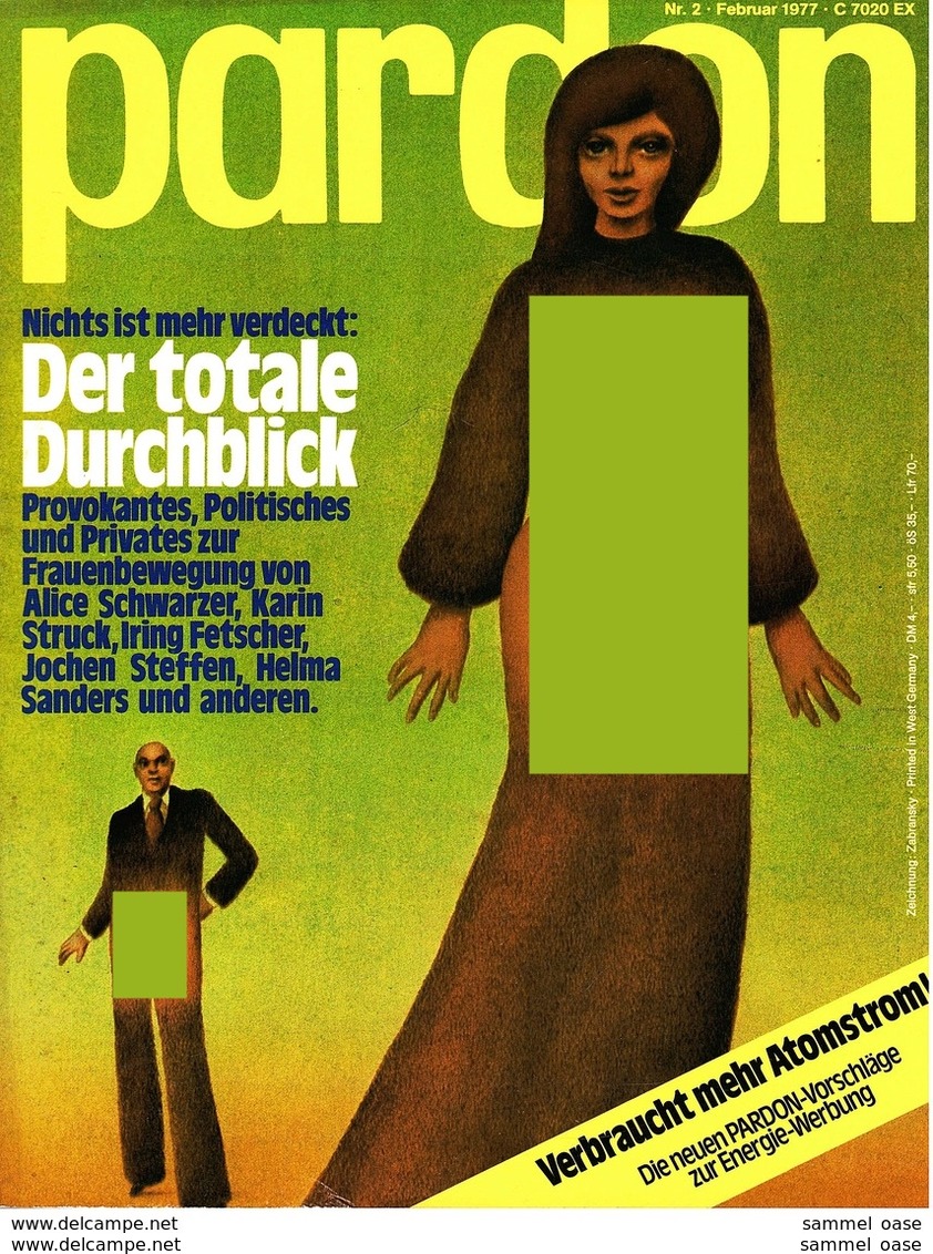 Pardon Zeitschrift - Das Satirische Magazin Nr. 2 Von 1977  -  Nichts Ist Mehr Verdeckt : Der Totale Durchblick - Sonstige & Ohne Zuordnung