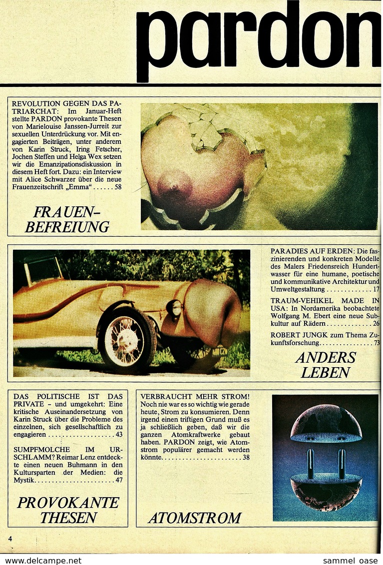 Pardon Zeitschrift - Das Satirische Magazin Nr. 2 Von 1977  -  Nichts Ist Mehr Verdeckt : Der Totale Durchblick - Sonstige & Ohne Zuordnung