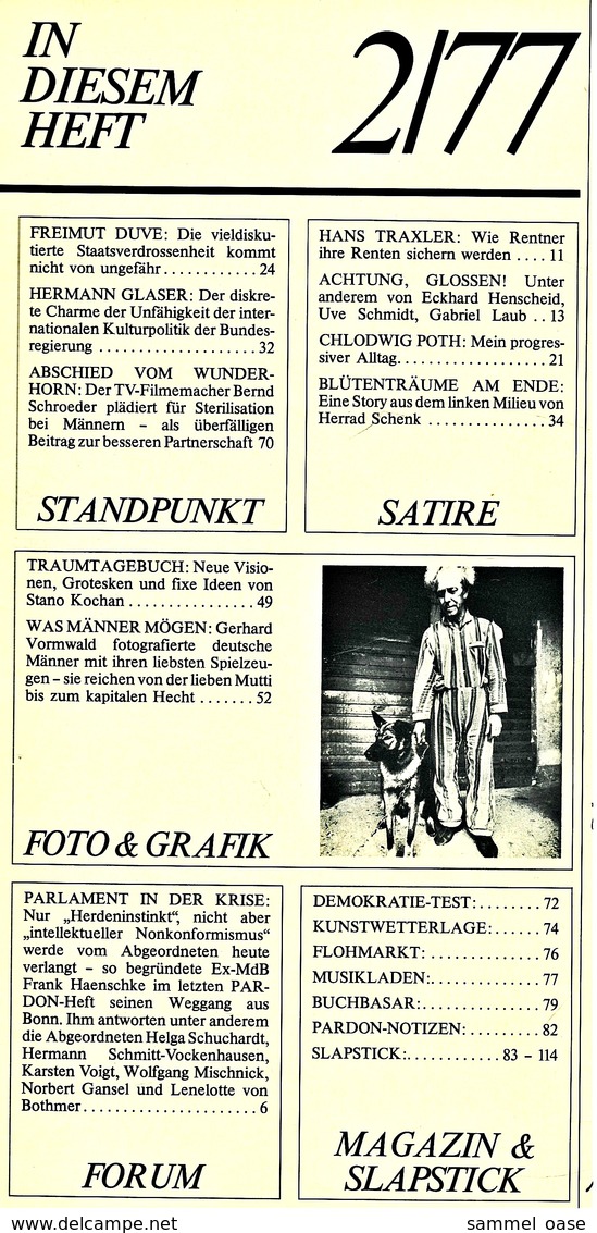 Pardon Zeitschrift - Das Satirische Magazin Nr. 2 Von 1977  -  Nichts Ist Mehr Verdeckt : Der Totale Durchblick - Sonstige & Ohne Zuordnung