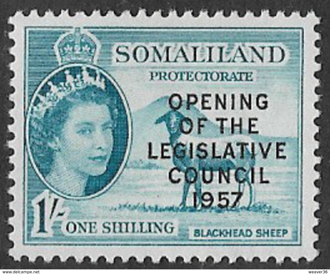 Somaliland Protectorate SG150 1957 Opening Of Legislative Council 1/- Mounted Mint [37/30918/2D] - Somaliland (Protectorate ...-1959)