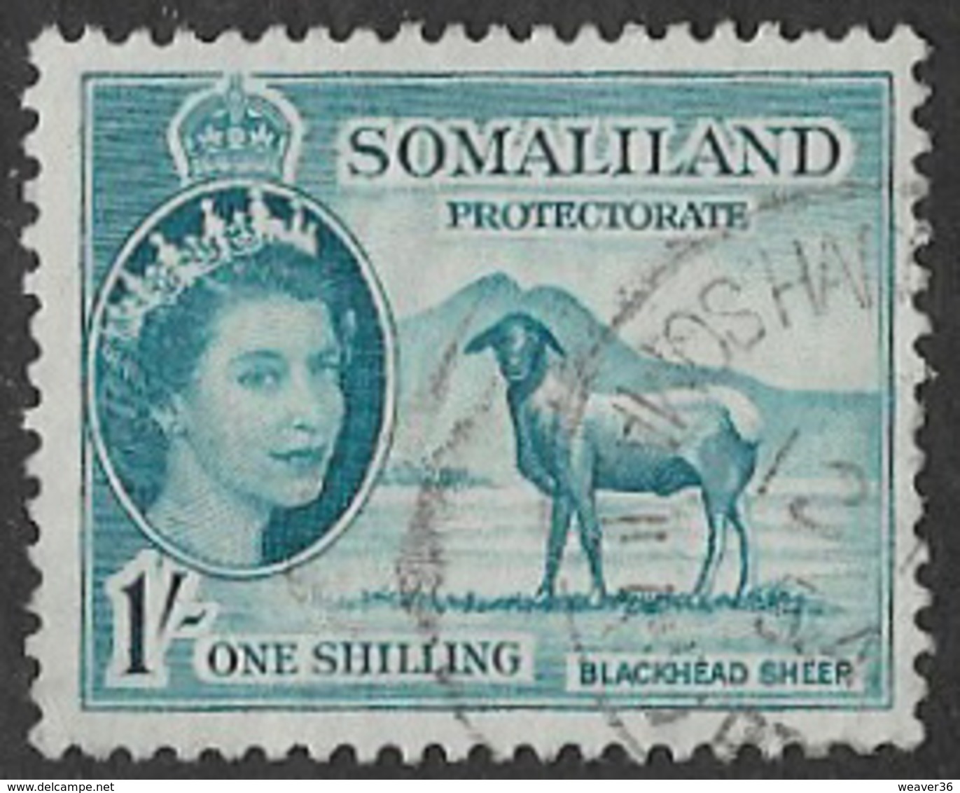 Somaliland Protectorate SG144 1953 Definitive 1/- Good/fine Used [37/30924/2D] - Somaliland (Protettorato ...-1959)