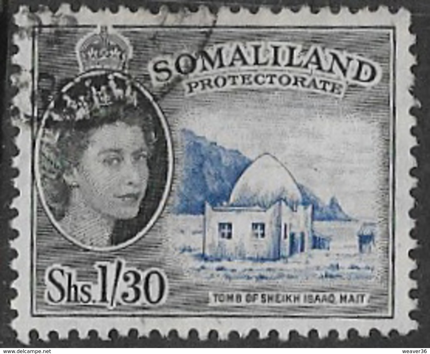 Somaliland Protectorate SG145 1958 Definitive 1/-30 Good/fine Used [37/30925/2D] - Somaliland (Protectorate ...-1959)