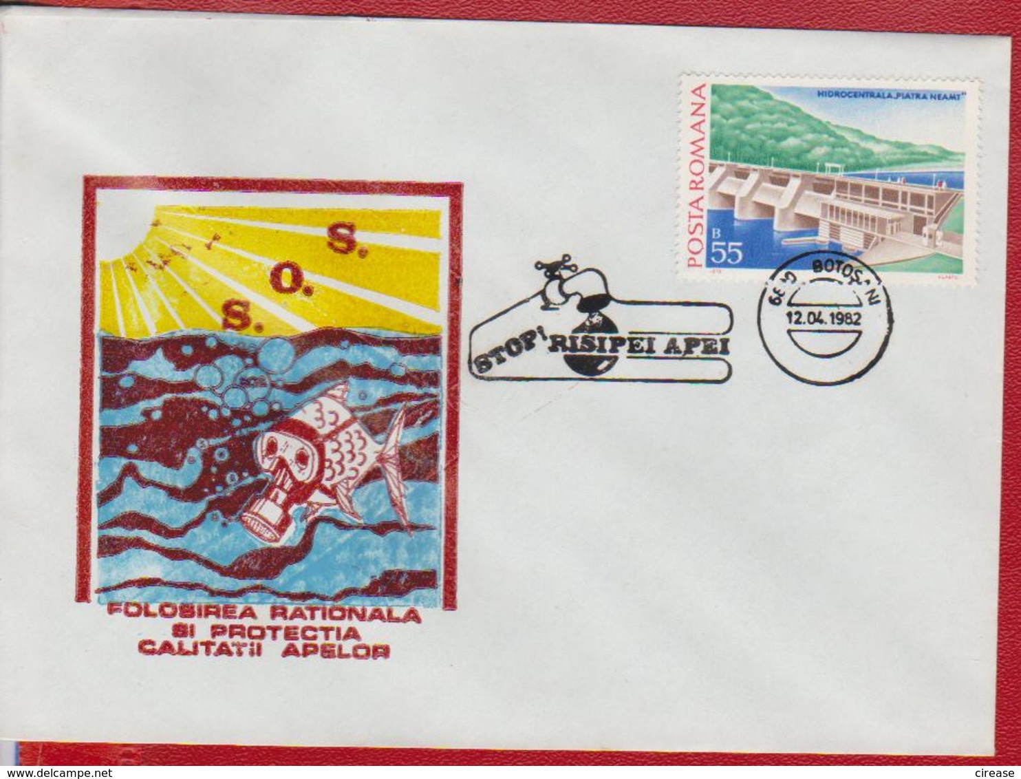 S.O.S. NOT POLLUTION WATER ROMANIA SPECIAL COVER - Milieuvervuiling