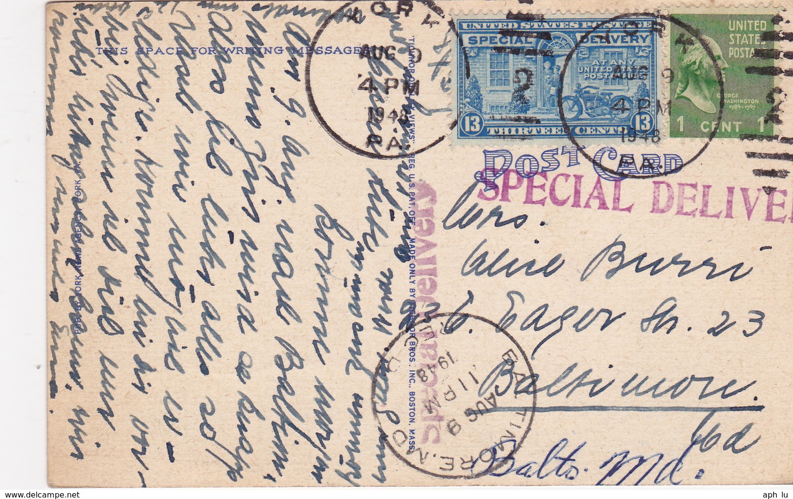 Postcard, Special Delivery (br4355) - Lettres & Documents