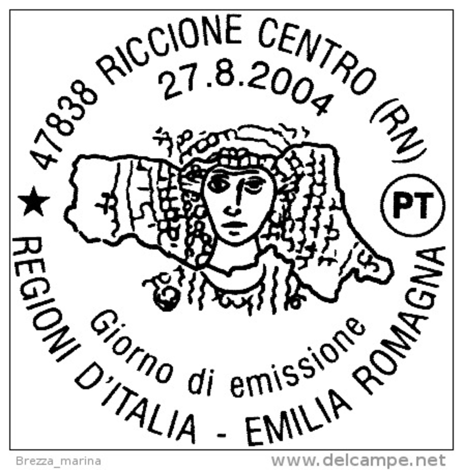 ITALIA - Usato - 2004 - Regioni D'Italia - Emilia Romagna -  Mosaici Bizantini - Imperatrice Teodora - 0,45 - 2001-10: Usati