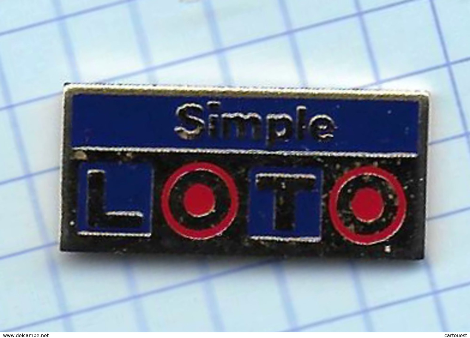 Pin's Pins / Beau  LOTO Simple Française De JEUX De Hasard Loterie Nationale Française L - Giochi