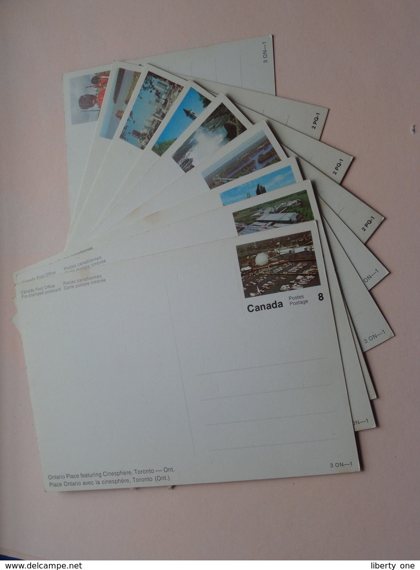 Lot of 9 Unused Pre-Stamped Postcards / Canada Post office - Anno 19?? ( voir Photo svp ) !