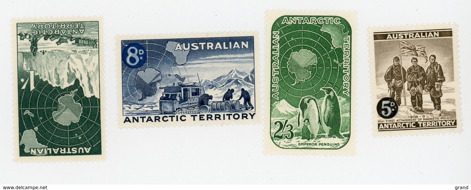 Australian  Antarctic Territory-1959-Manchots, Expédition,chiens-YT 2/5 ***MNH - Unused Stamps