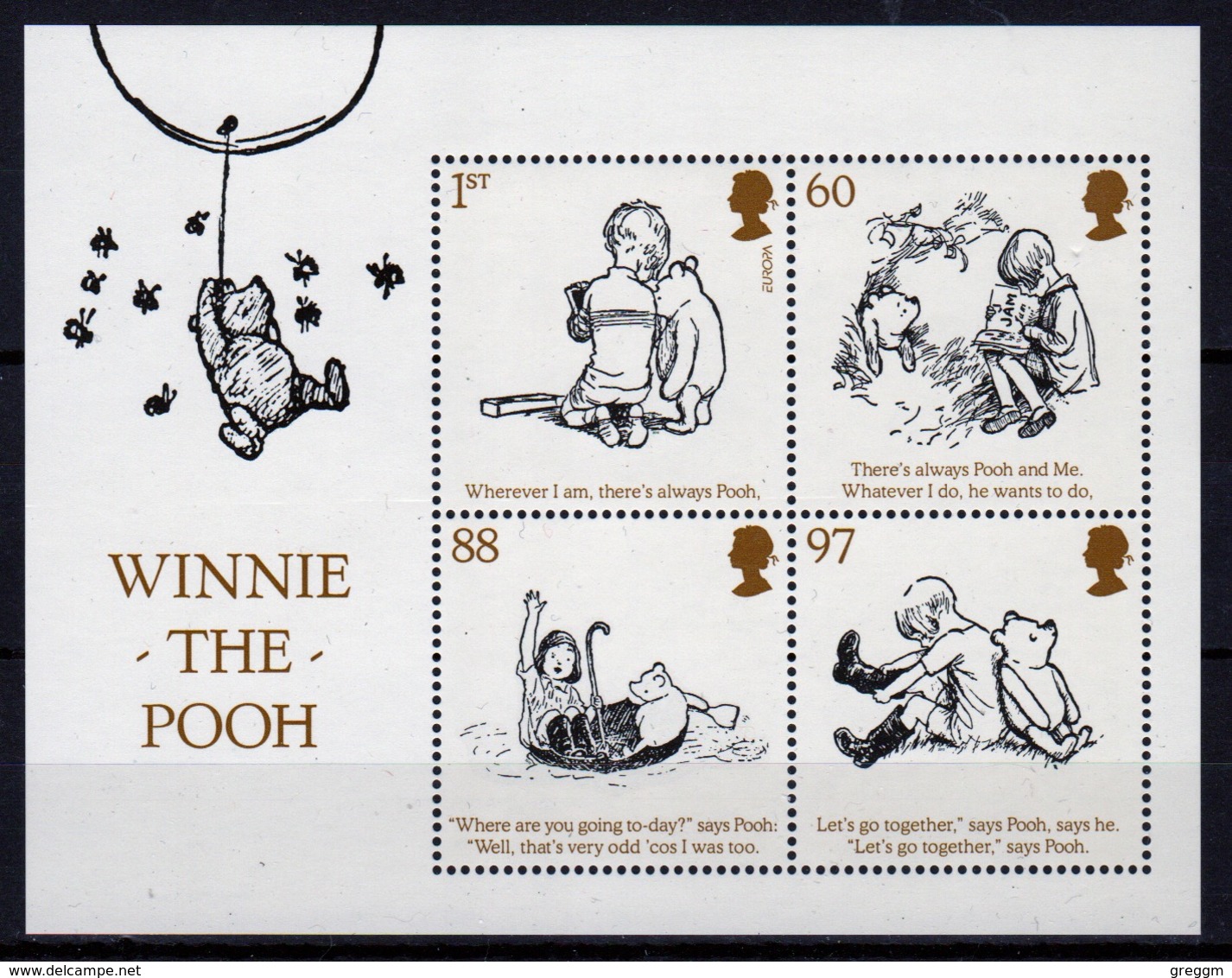 GB 2010 Mini Sheet Celebrating Childrens Books Winnie The Pooh In Unmounted Mint Condition. - Blocks & Miniature Sheets