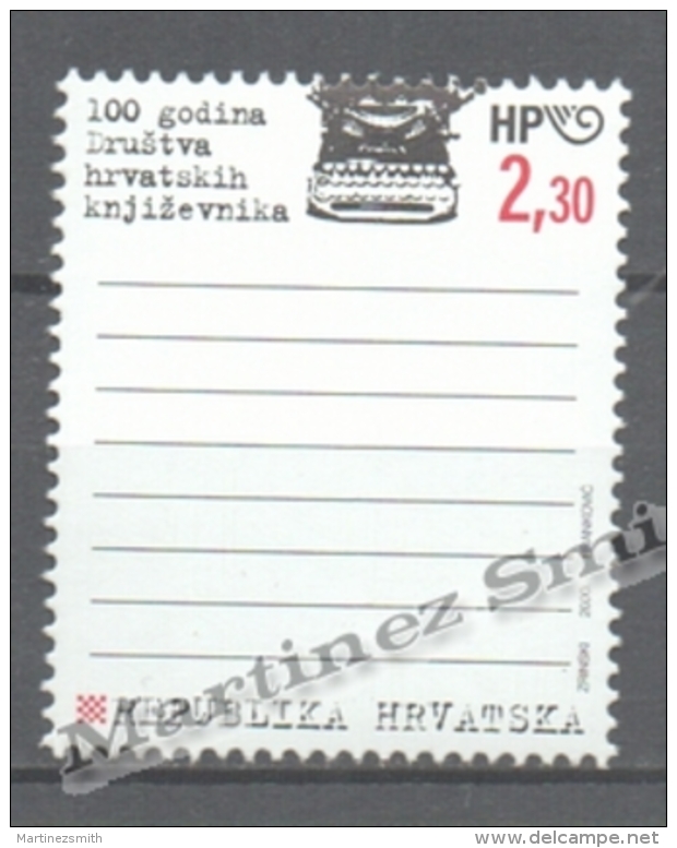 Croatia - Croatie - Croacia 2000 Yvert 508, Centenary Croatian Writers Association - MNH - Croacia