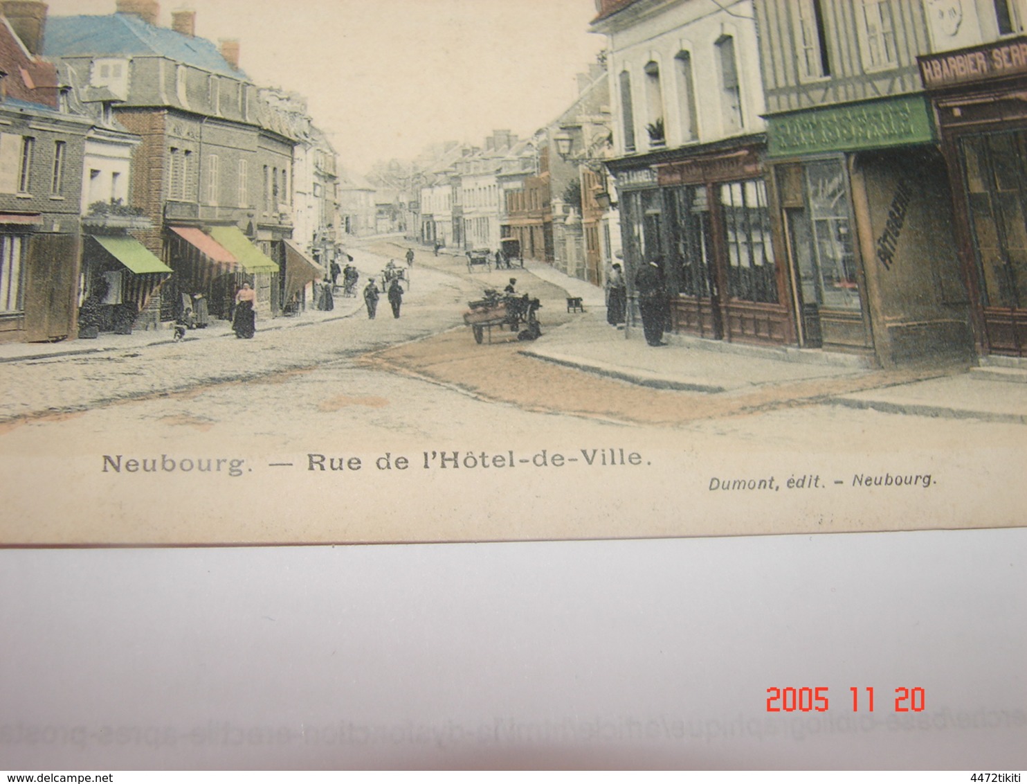 C.P.A.- Neubourg (27) - Rue De L'Hôtel De Ville - 1920 - SUP (AA7) - Autres & Non Classés