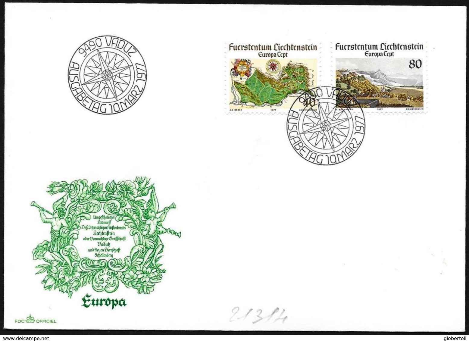 Liechtenstein: FDC, Vedute, Vues, Views - 1977