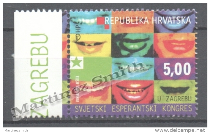 Croatia - Croatie - Croacia 2001 Yvert 544, Esperanto World Congress, Zagreb - MNH - Croacia