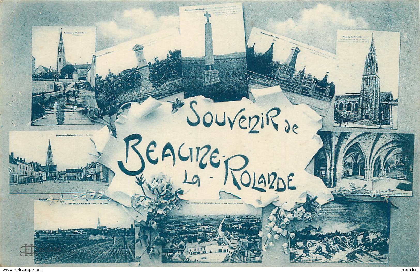 BEAUNE LA ROLANDE - Souvenir, Carte Multi-vues. - Beaune-la-Rolande