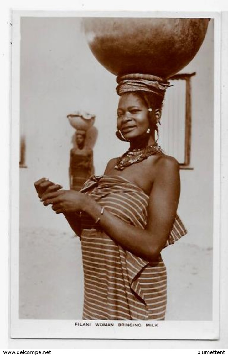 CPA Nigéria Afrique Noire Ethnic Type écrite - Nigeria