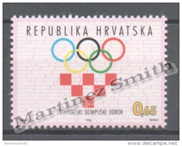 Croatia - Croatie - Croacia Beneficence 1996 Yvert 54, Support Olympic Team - MNH - Kroatien