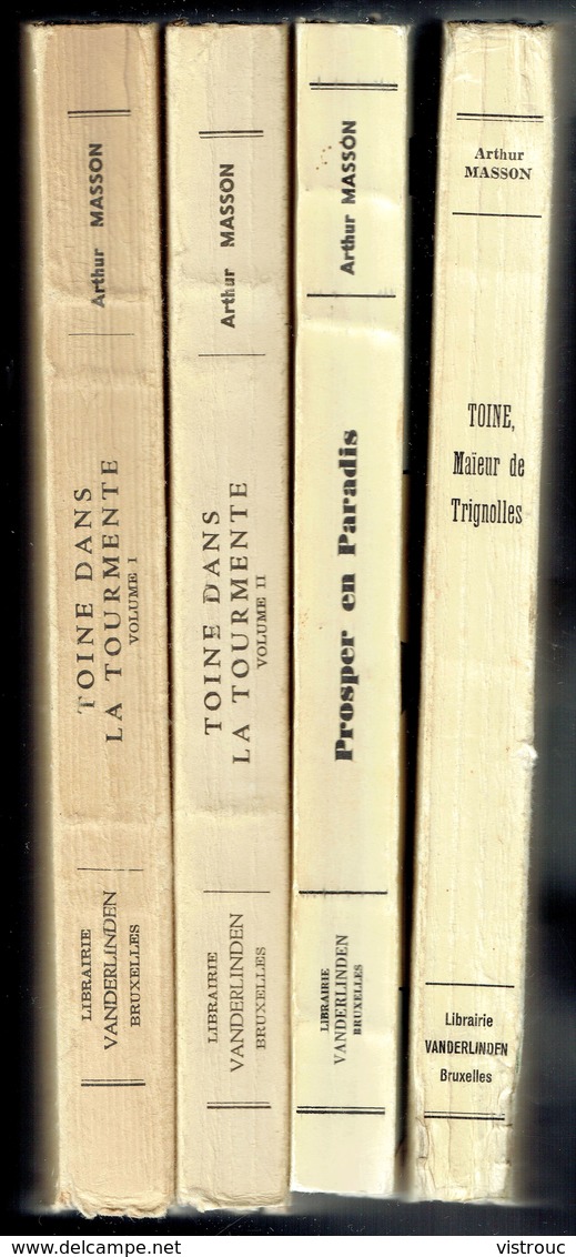 " Toine, Maïeur De TRIGNOLLES " D'Arthur MASSON - Librairie VANDERLINDEN - Bruxelles - E.O. 1956. - Auteurs Belges