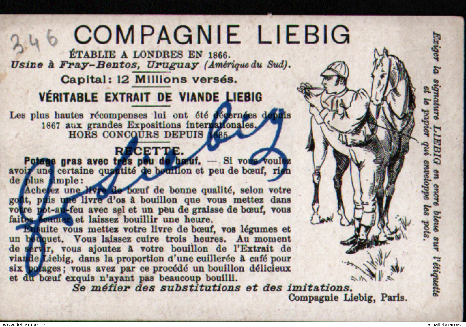 CHROMO LIEBIG , S 346, Enigmes, 11ème Serie - Liebig