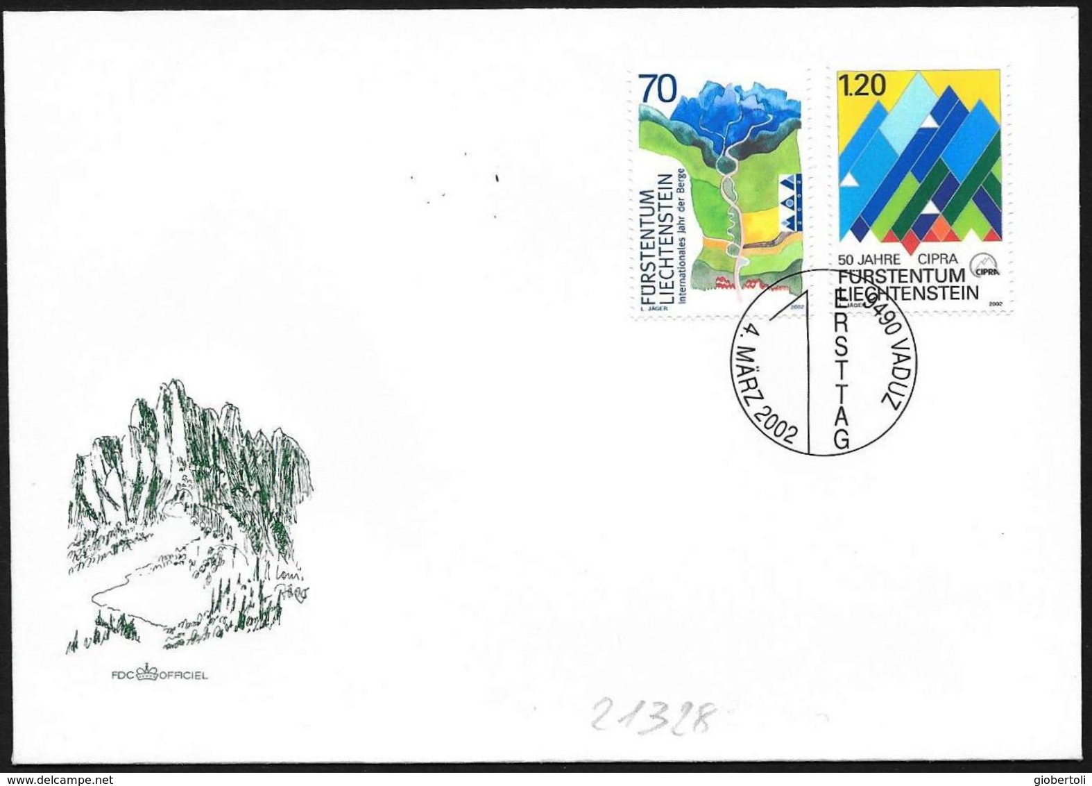 Liechtenstein: FDC, Anno Internazionale Della Montagna, International Year Of The Mountain, Année Internationale De La M - Altri & Non Classificati