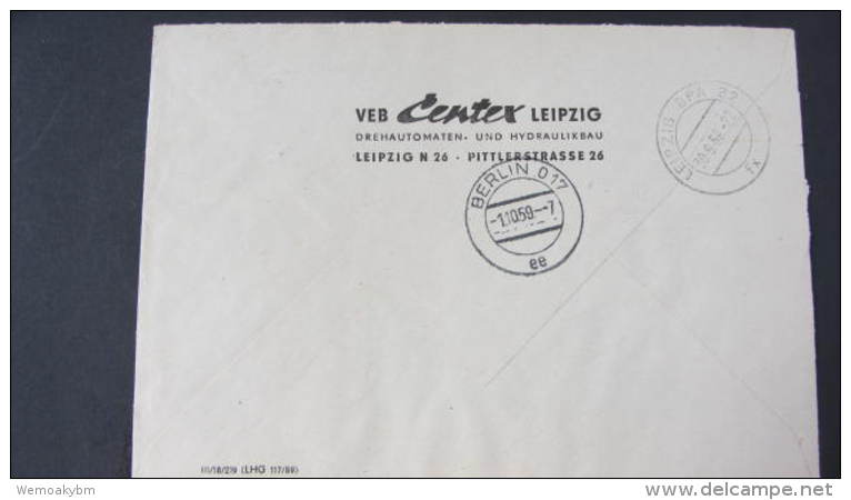 Dienst/ZKD: Fern-Brief  =1194085=  Aus Leipzig Vom 30.9.59 Nach Berlin  Knr: 23 E - Sonstige & Ohne Zuordnung