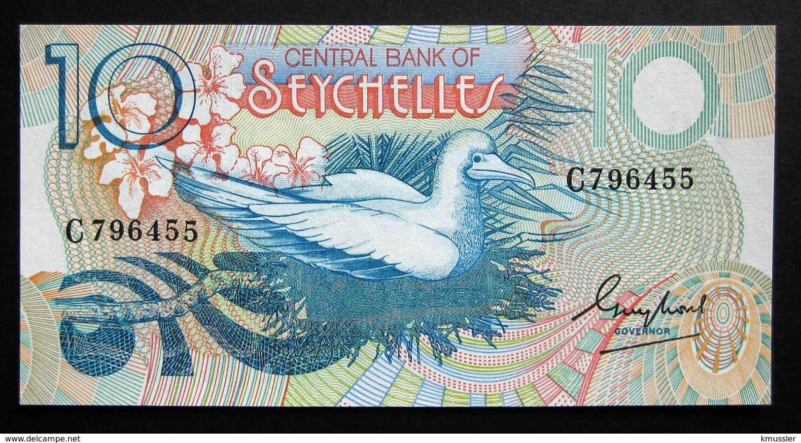 # # # Banknote Seychellen (Central Bank) 10 Rupees UNC # # # - Seychelles