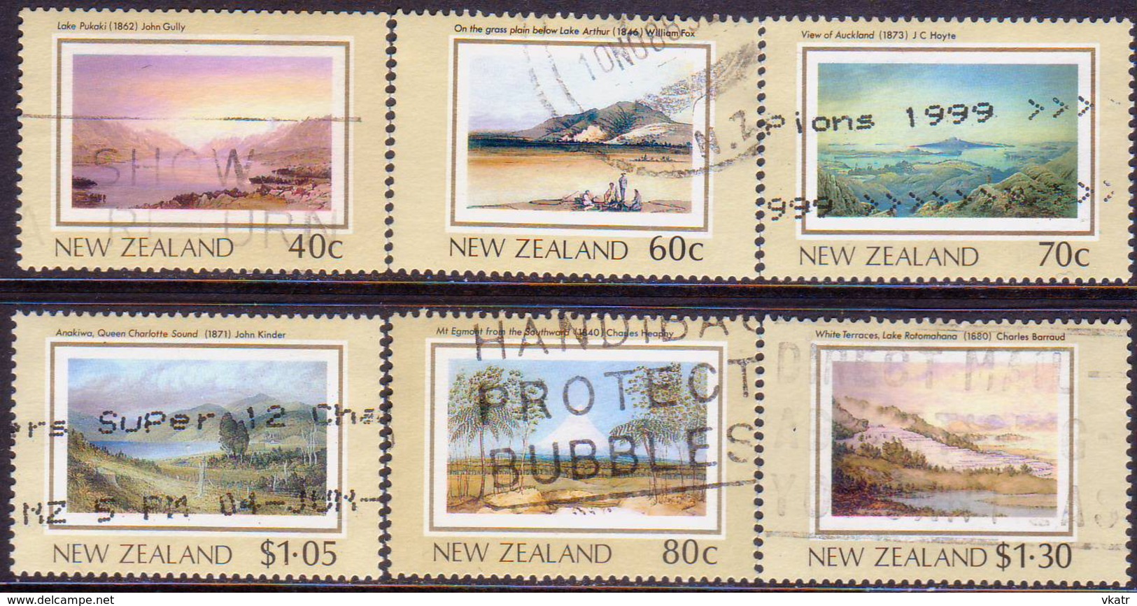 NEW ZEALAND 1988 SG #1484-89 Compl.set Used New Zealand Heritage (1st Series) - Usati