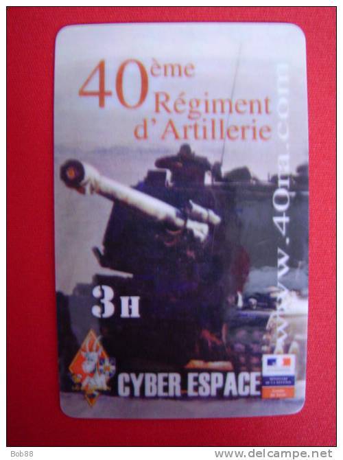 CARTE INTERNET 3 H / 40° REGIMENT D'ARTILLERIE - Armée