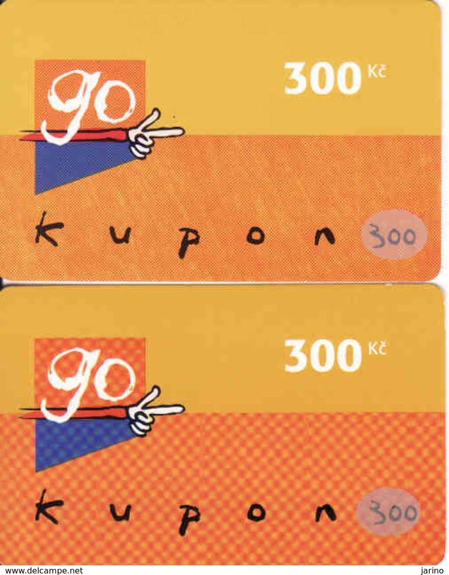 Czech Republic, 2 Different Eurotel - Go Coupon 300 Kč, In Year 2006 Renamed To Telefonica O2, - Czech Republic